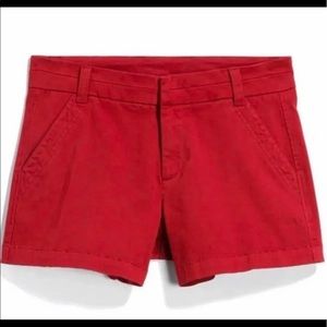 27” tinsel red shorts